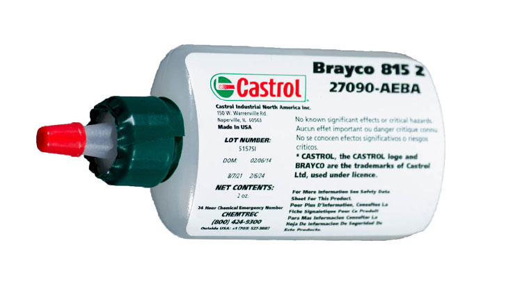 Castrol brayco micronic 815Z全氟聚醚基潤滑劑的性能參數(shù)